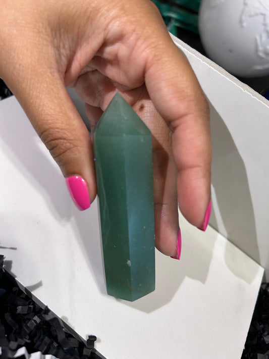 Green Aventurine Points and Towers