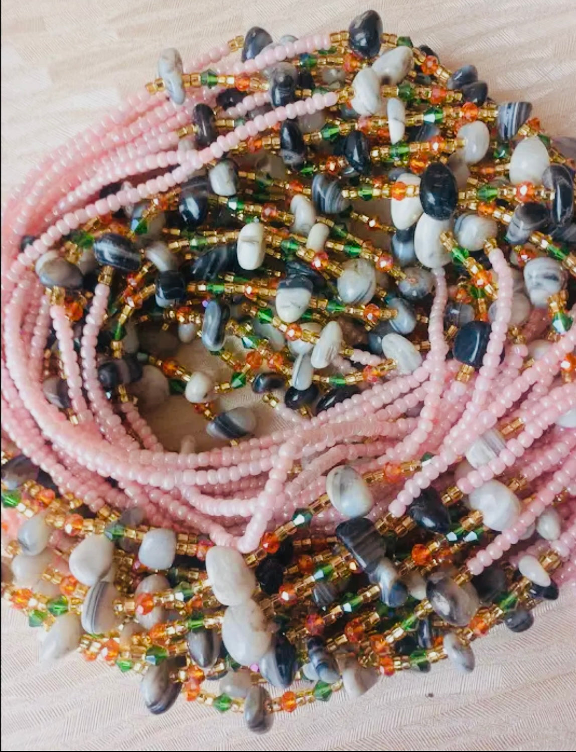 Crystal and Bead Waist Beads