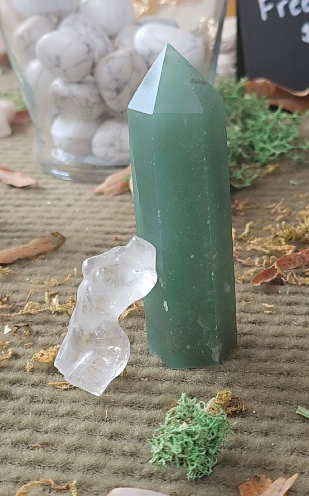 Green Aventurine Points and Towers